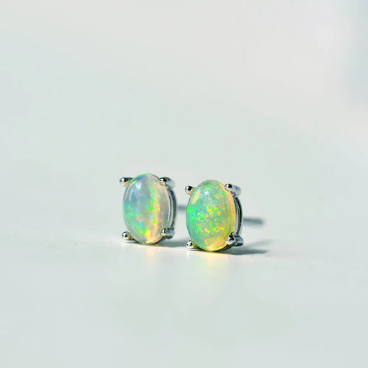 Natural Opal Studs