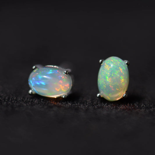 Natural Opal Studs