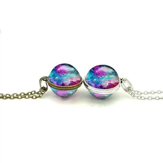 Space Nebula Galaxy Necklace