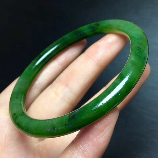 Green Jade Crystal Bangle
