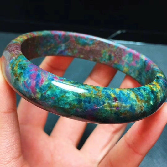 Bracelet en cristal de rubis naturel Zoisite