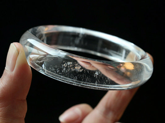 Clear Quartz Crystal Bangle