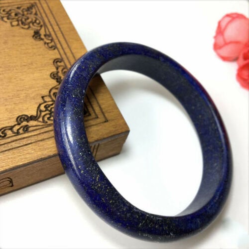 Solid Lapis Lazuli Crystal Bangle