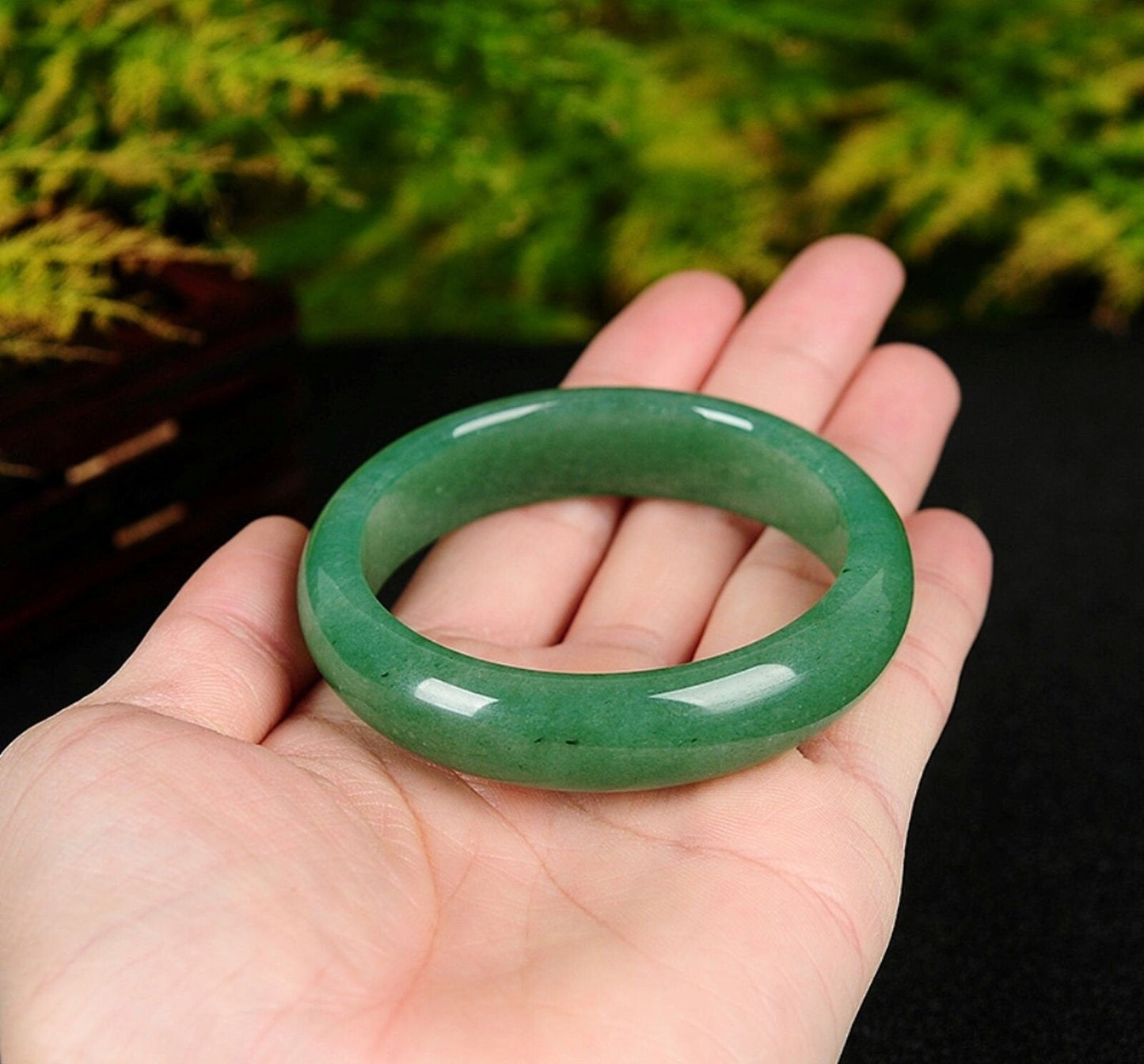 Green Aventurine Crystal Bangle
