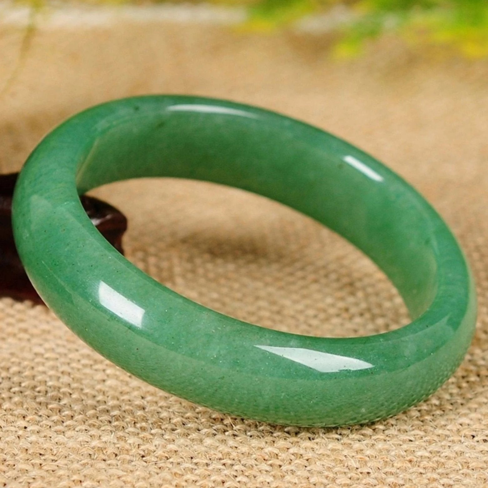 Green Aventurine Crystal Bangle