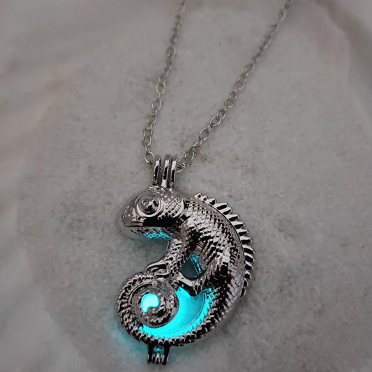 Chameleon Glow in the Dark Pendant