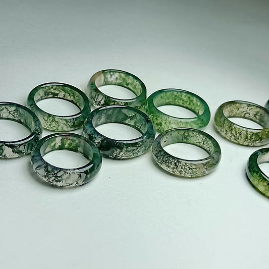 Moss Agate Ring