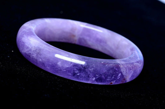Purple Amethyst Crystal Bangle