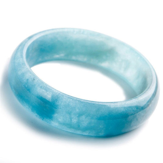Blue Aquamarine Gemstone Bangle