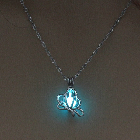 Glowing Butterfly Necklace
