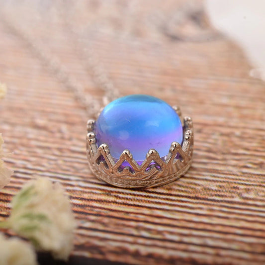 Aurora Borealis 925 Sterling Silver Necklace