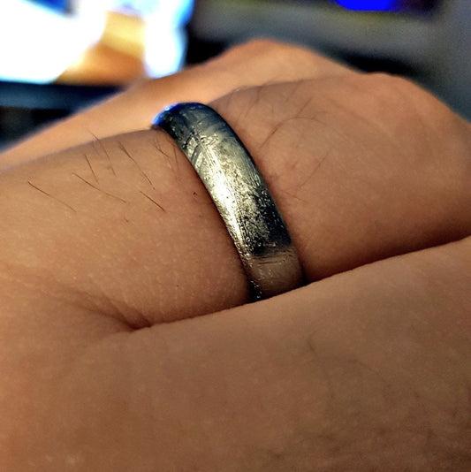 Authentischer Gibeon-Meteoritenring