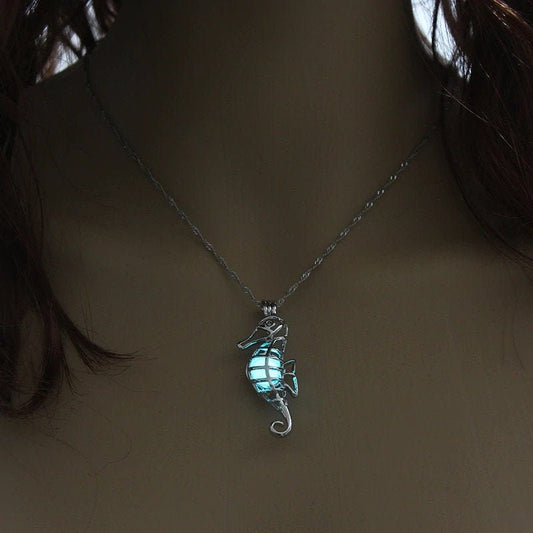Seahorse Glow in the Dark Necklace