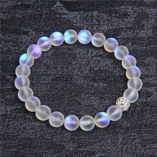 Purple Mermaid Glass Bracelet