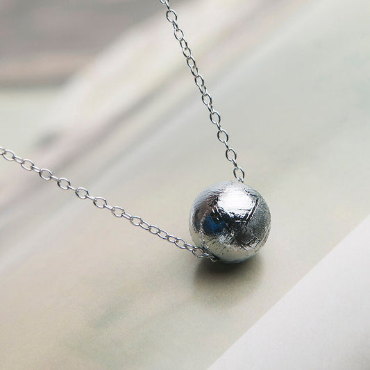 Authentic Gibeon Meteorite Sphere Pendant