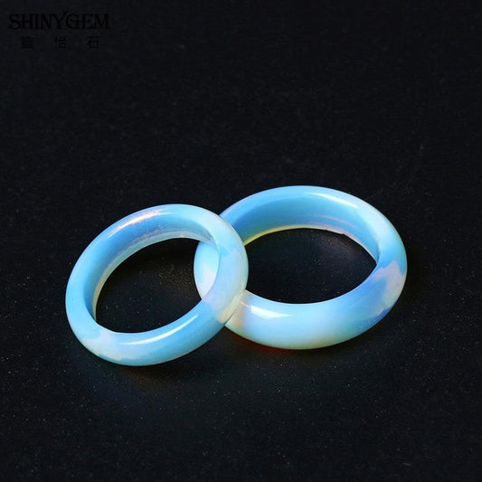 Schillernder Opalit-Ring