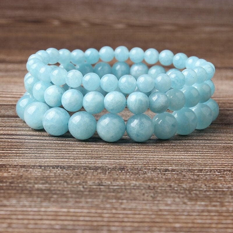 Raw store aquamarine bracelet