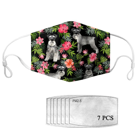 Masque de races de chiens mixtes avec filtres