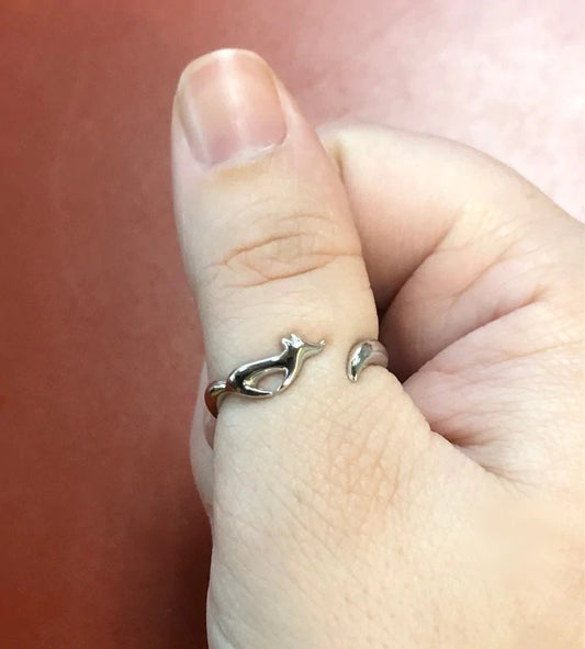 Silver Fox Ring in 925 Sterling Silver