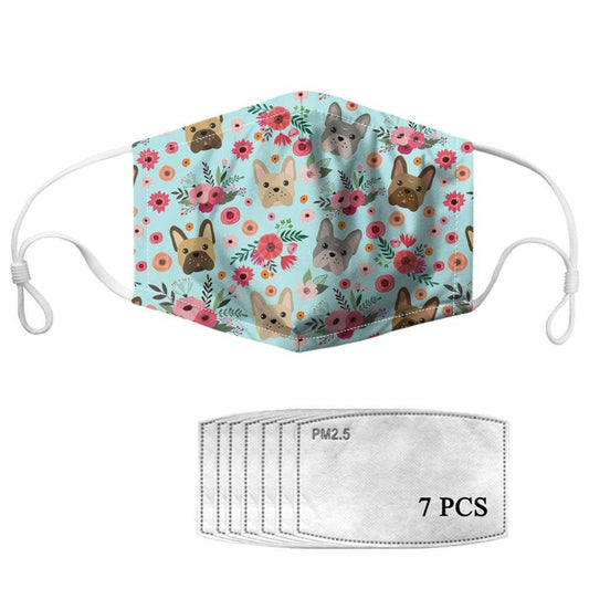 Masque de chien chinois à crête avec filtres