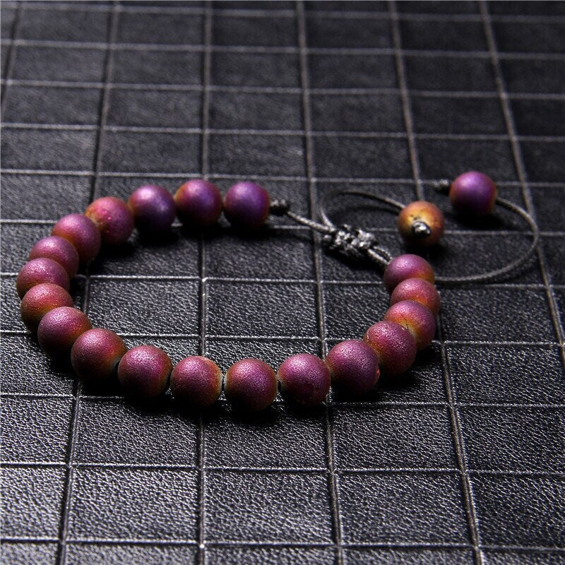 Rainbow Lava Stone Bracelet