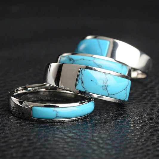 Sky Blue Turquoise Gemstone Ring