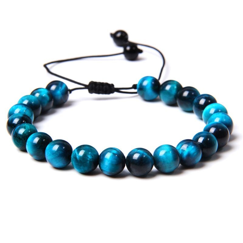 Iridescent Blue Tiger Eye Bracelet