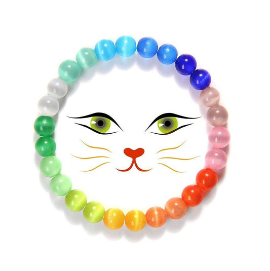 Multicolor Cat's Eye Bracelets