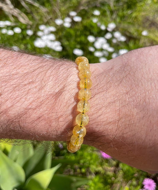 Bracelet Citrine Doré