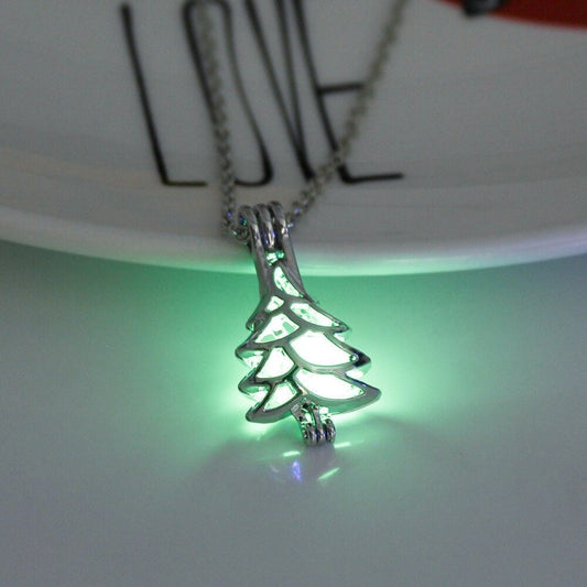Pine Tree Glow in the Dark Necklace