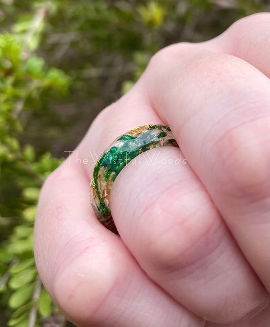 Elven Moss Terrarium Ring