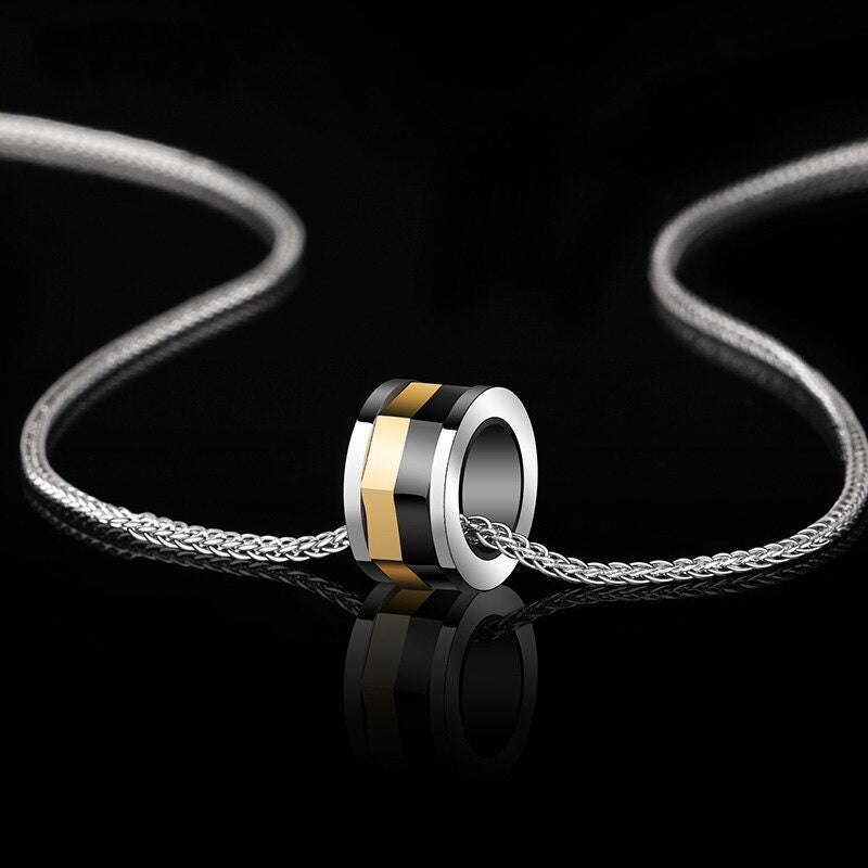 Anxiety Spinner Necklace for Men