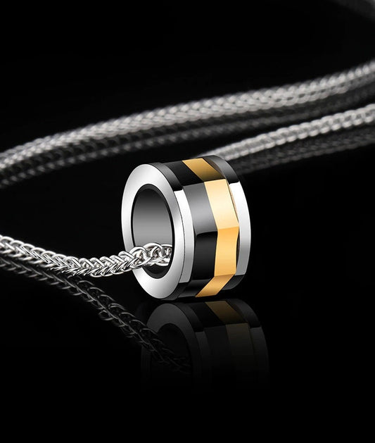 Anxiety Spinner Necklace for Men