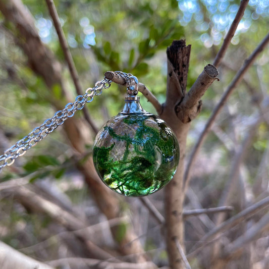 Elvish Forest Moss Terrarium Pendant