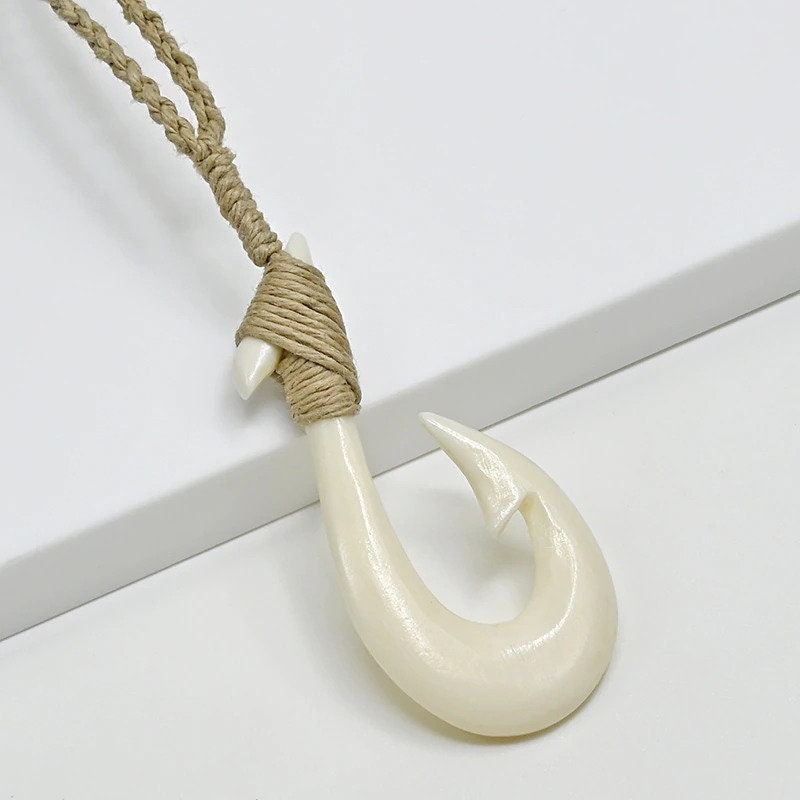 Maori Hook Carved Bone Pendant Maori Hook Carved Bone Pendant