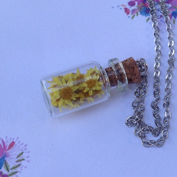 'Ray of Sunshine' Tiny Wild Flower Necklace