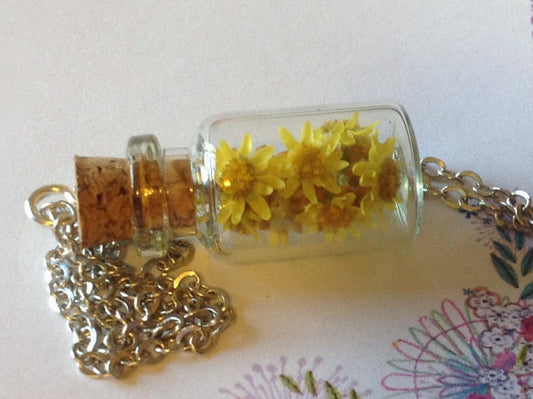 'Ray of Sunshine' Tiny Wild Flower Necklace