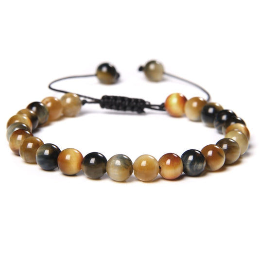 Pale Gold Tiger Eye Bracelet on Adjustable Rope