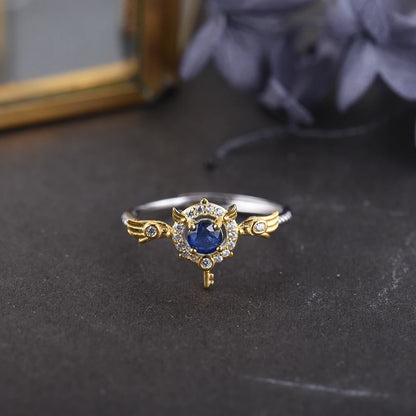 The Magic Key Sapphire Ring