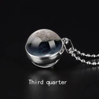 Collier de phase de lune personnalisé