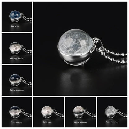 Collier de phase de lune personnalisé