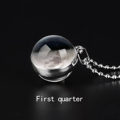 Collier de phase de lune personnalisé