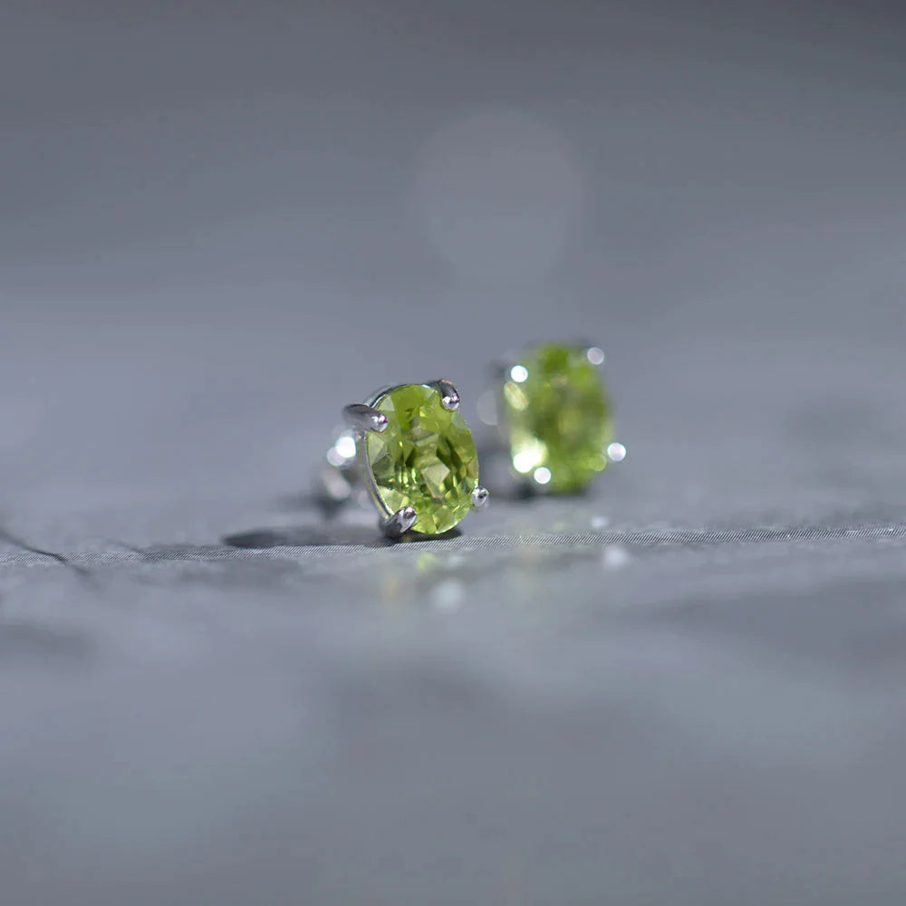 Faceted Amethyst Studs