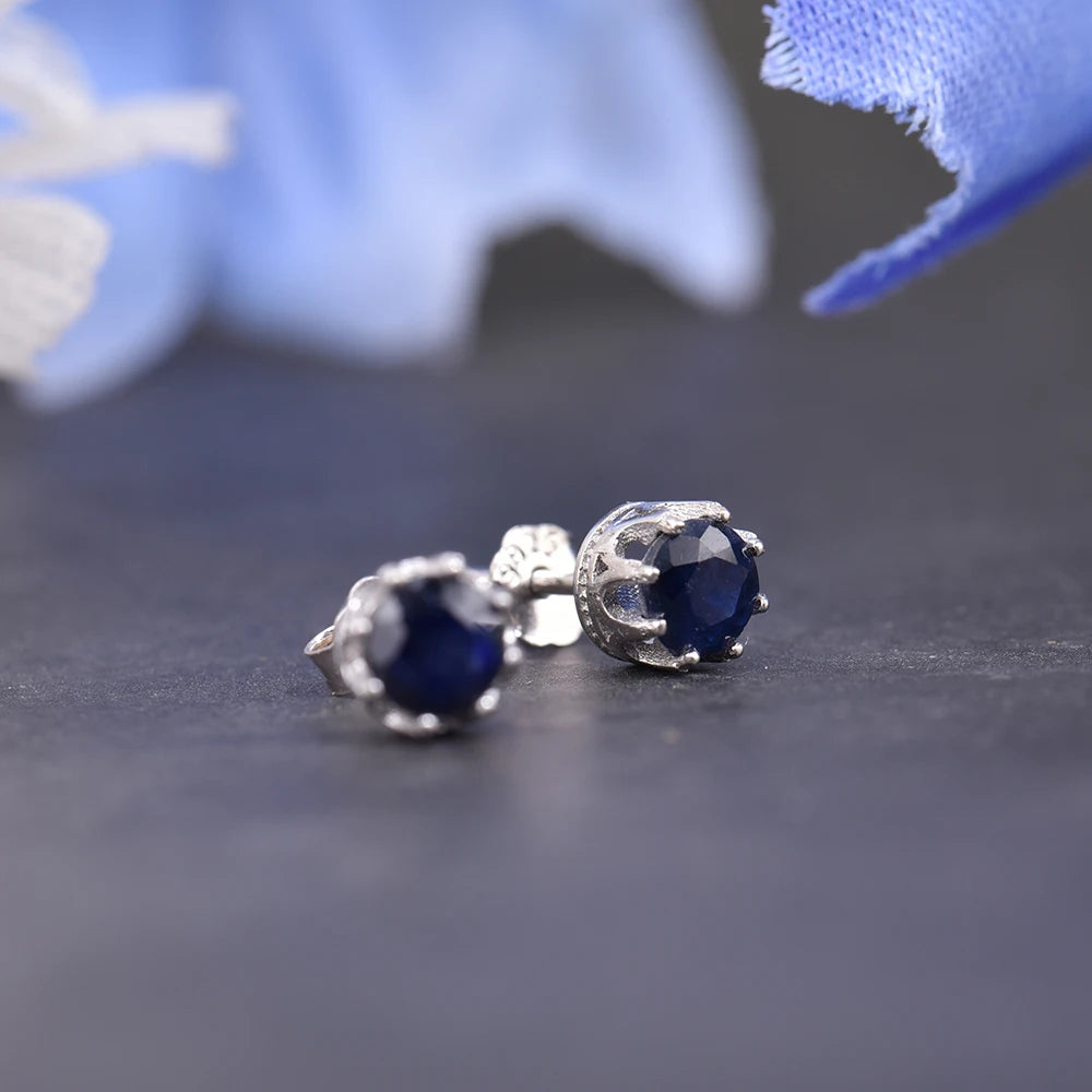 Sri Lankan Sapphire Studs