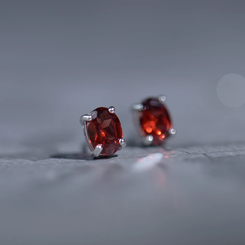 Faceted Peridot Studs