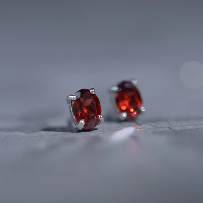 Faceted Peridot Studs