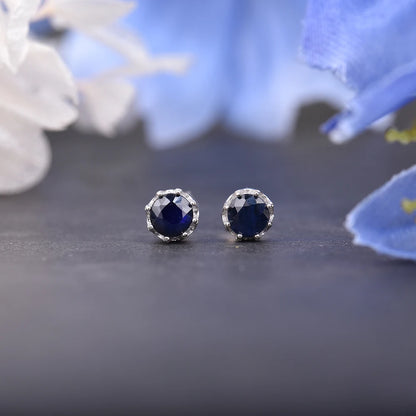 Sri Lankan Sapphire Studs