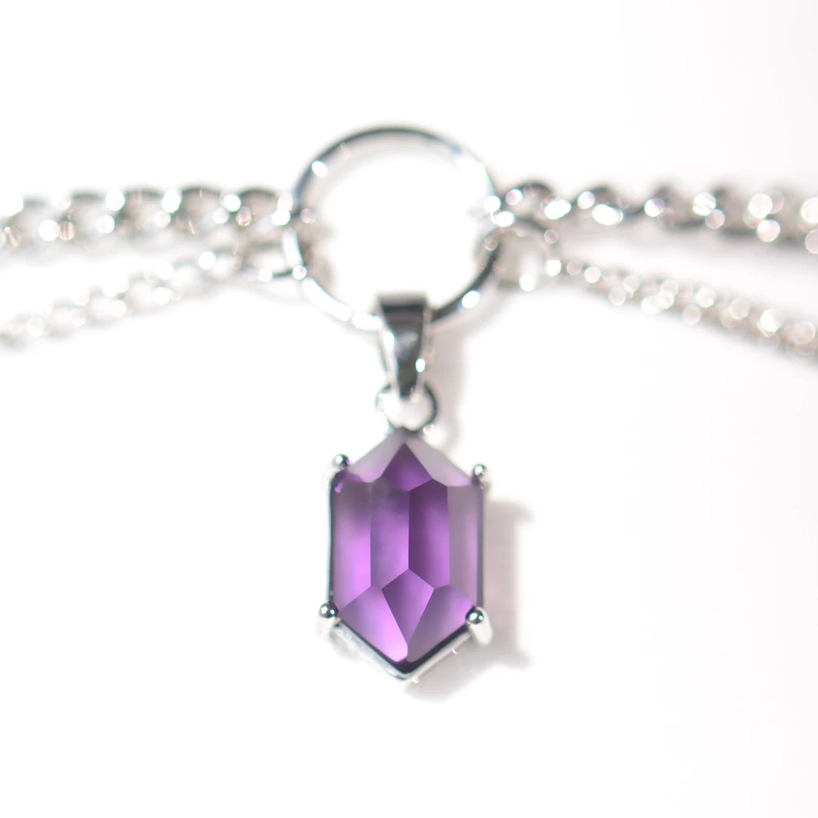 Faceted Amethyst Choker Necklace