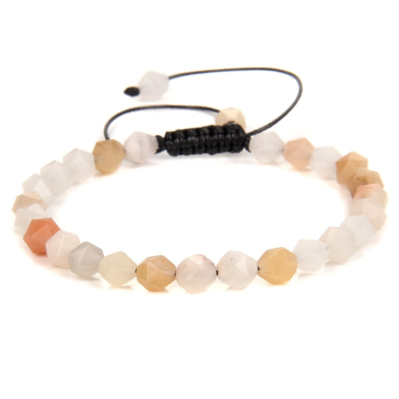 Pink Aventurine Bracelet with Sliding Rope