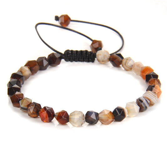 Botswana Agate Bracelet on Adjustable Rope